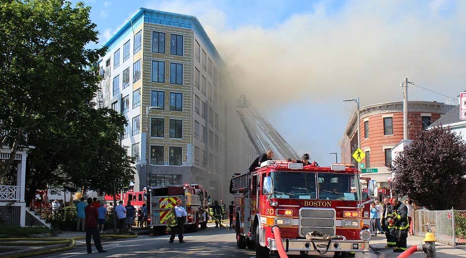 Commercial Building Fire